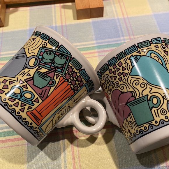 Pair of Betty Crocker Fiestaware Dancing lady mugs - Picture 6 of 7